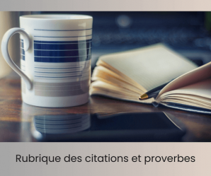 Mag rubrique citations et proverbes